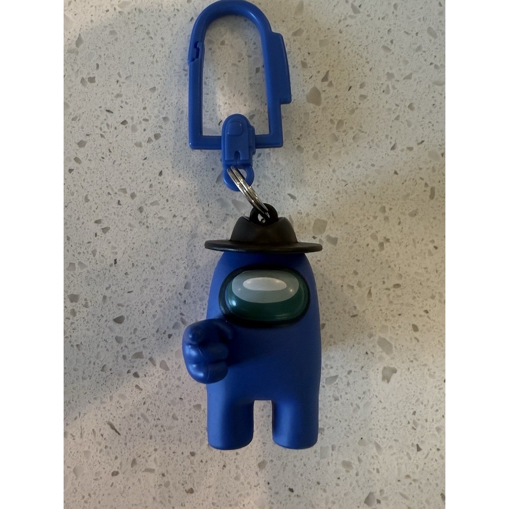 Among Us Backpack‎ Clip Hanger Keychain Blue Blind Bag Figure Innersloth